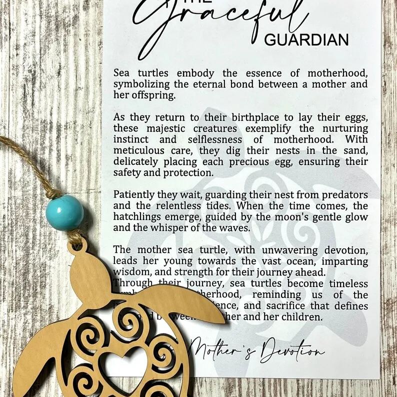 🐢Sea turtle ornament • wood ornament