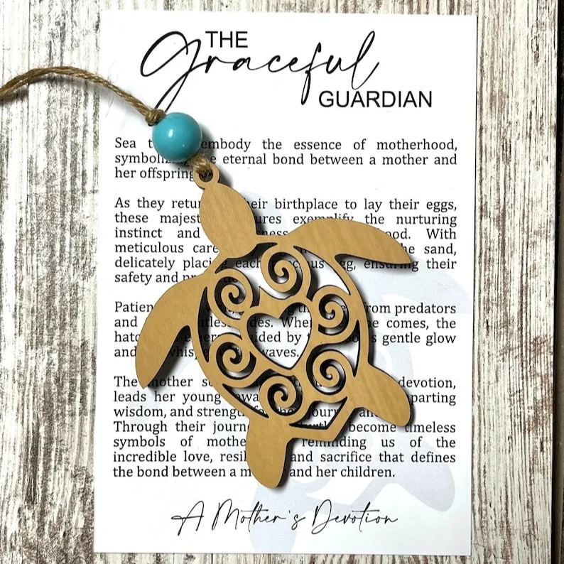 🐢Sea turtle ornament • wood ornament