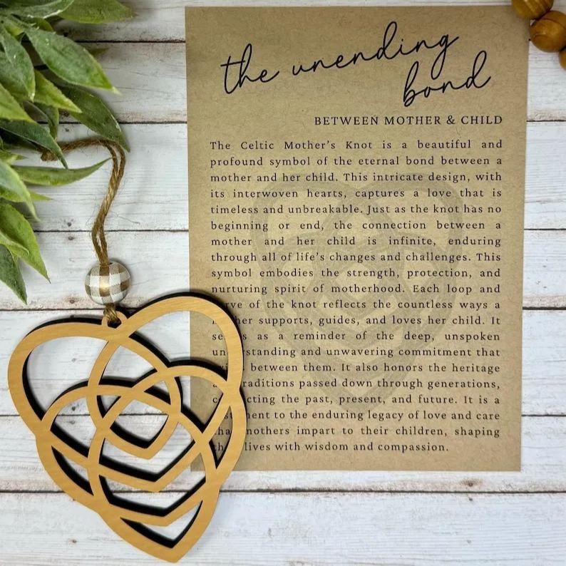 💖Celtic heart mother’s ornament keepsake