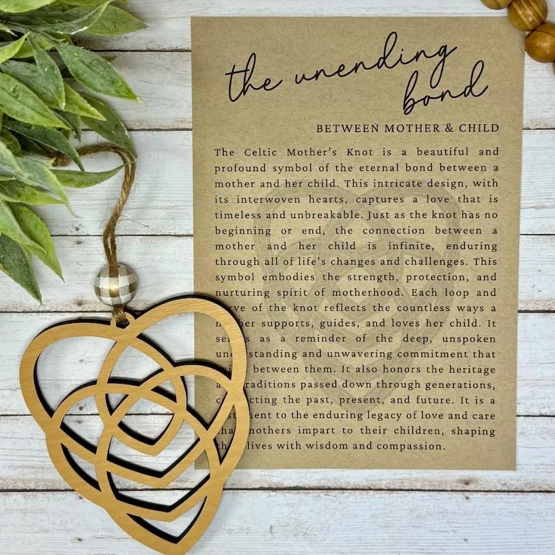 💖Celtic heart mother’s ornament keepsake