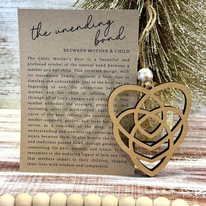 💖Celtic heart mother’s ornament keepsake