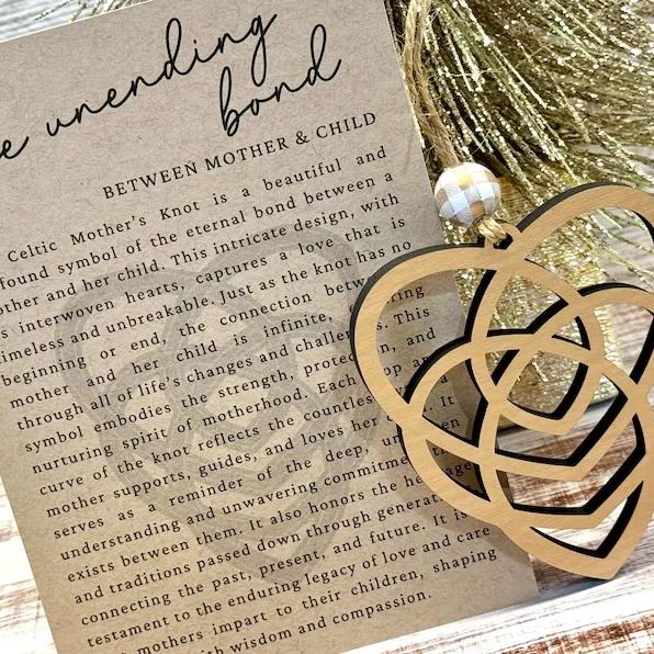 💖Celtic heart mother’s ornament keepsake