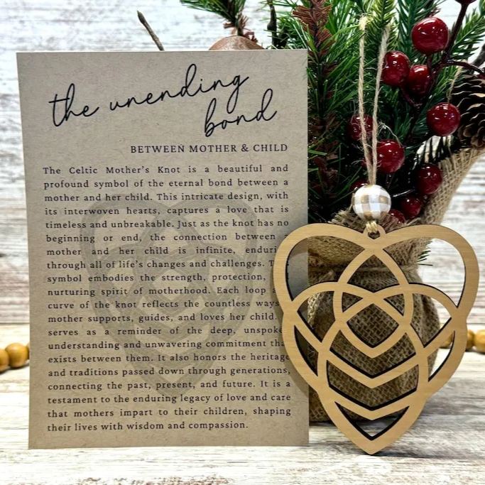 💖Celtic heart mother’s ornament keepsake