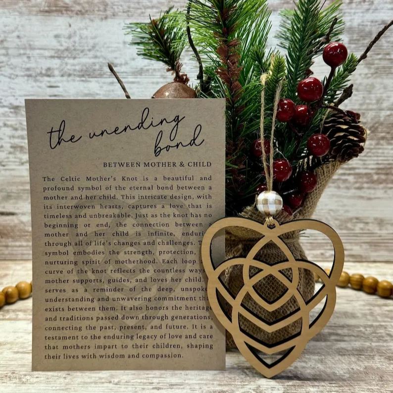 💖Celtic heart mother’s ornament keepsake
