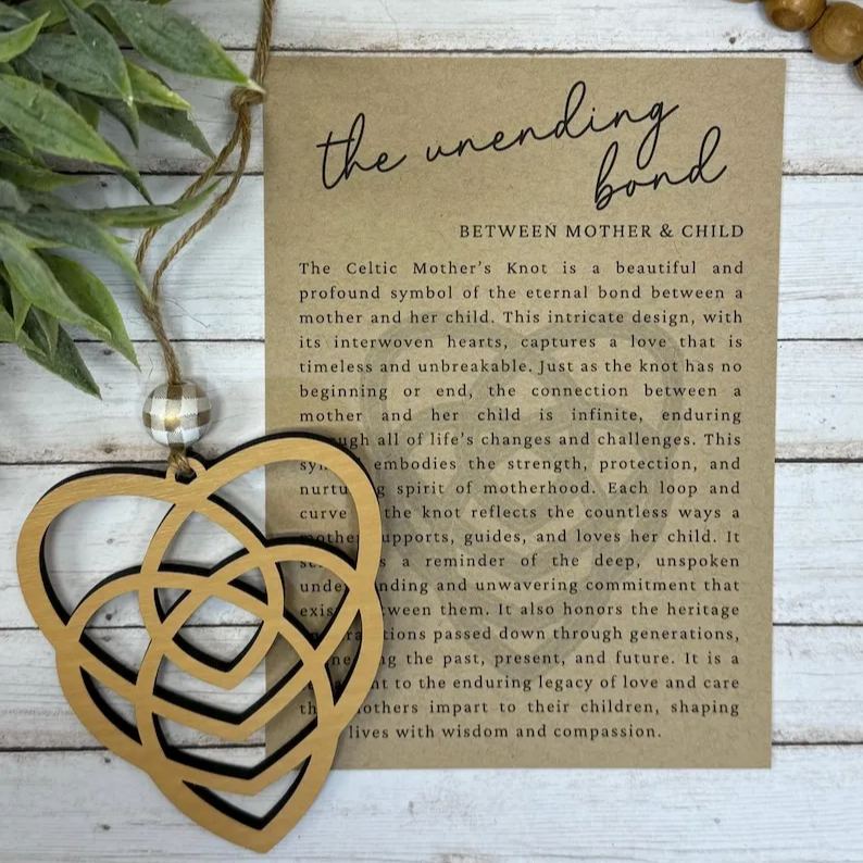 💖Celtic heart mother’s ornament keepsake