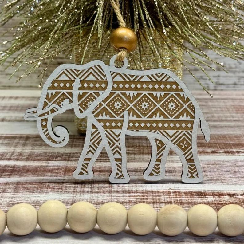 🐘Sisterhood mandala elephant ornament