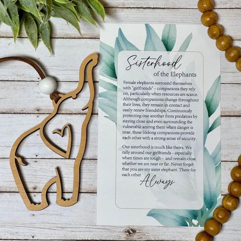  🐘Sister gift •  sisterhood elephant ornament