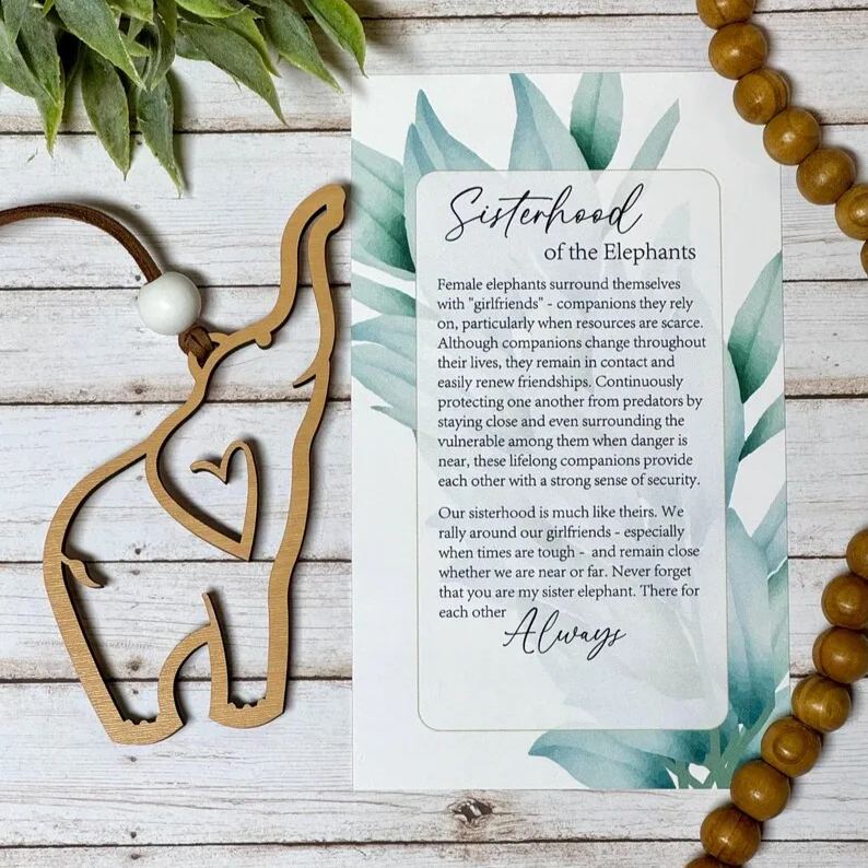  🐘Sister gift •  sisterhood elephant ornament