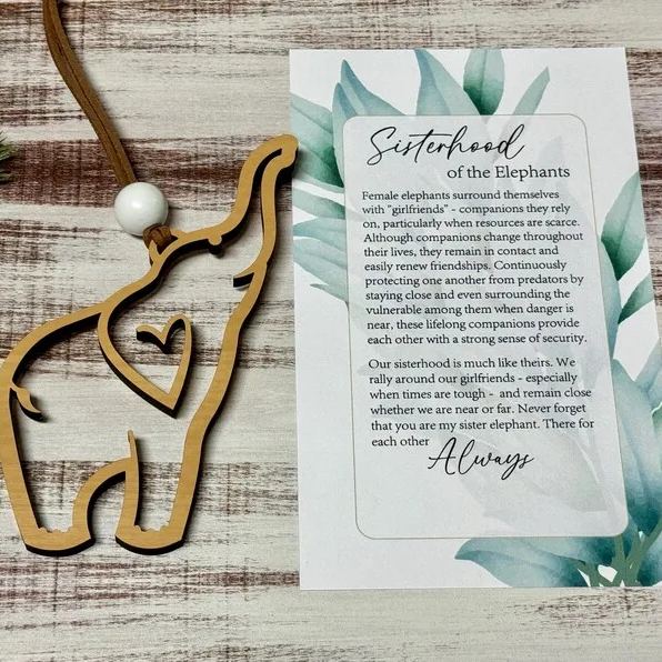  🐘Sister gift •  sisterhood elephant ornament