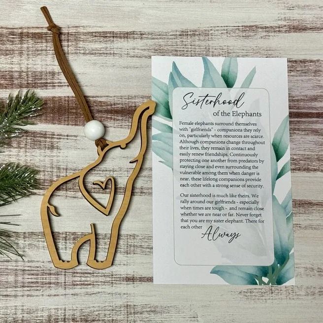  🐘Sister gift •  sisterhood elephant ornament