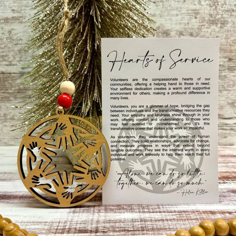💖Volunteer appreciation ornament • thank you ornament