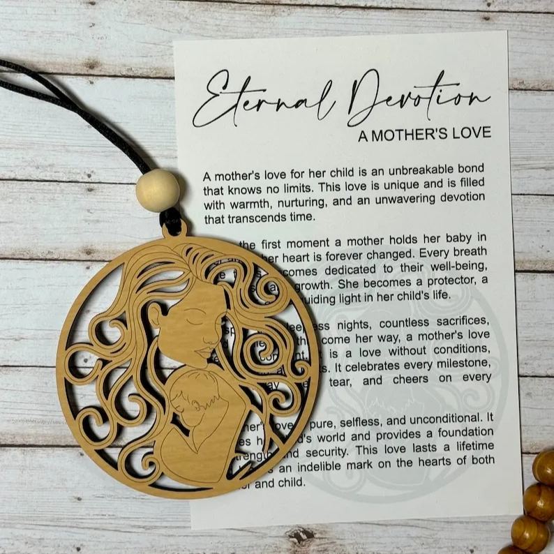 Mother’s Day gift - mother and child ornament--Gift for her