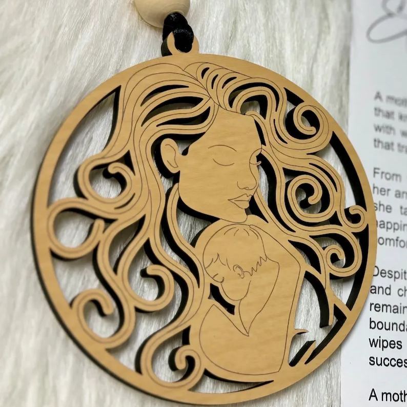 Mother’s Day gift - mother and child ornament--Gift for her