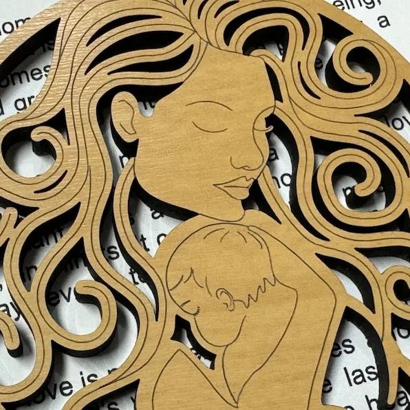 Mother’s Day gift - mother and child ornament--Gift for her