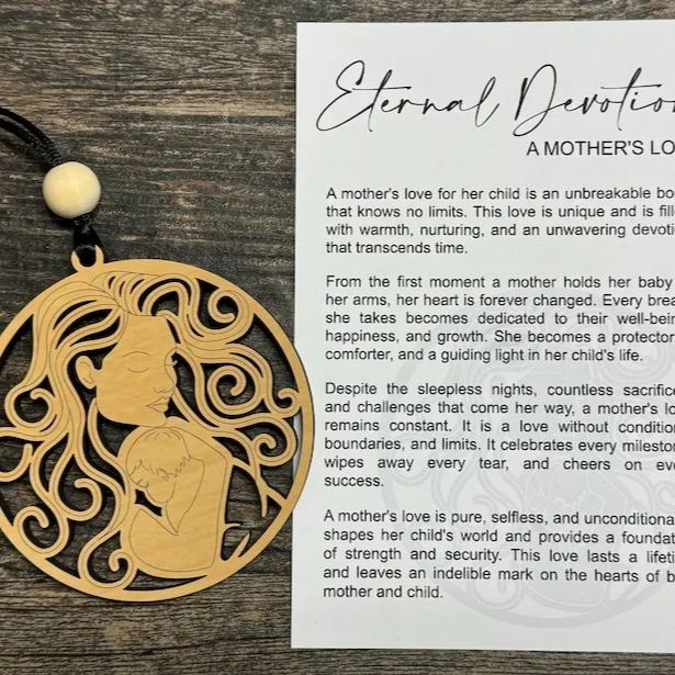 Mother’s Day gift - mother and child ornament--Gift for her