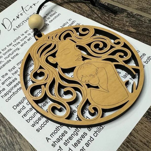 Mother’s Day gift - mother and child ornament--Gift for her