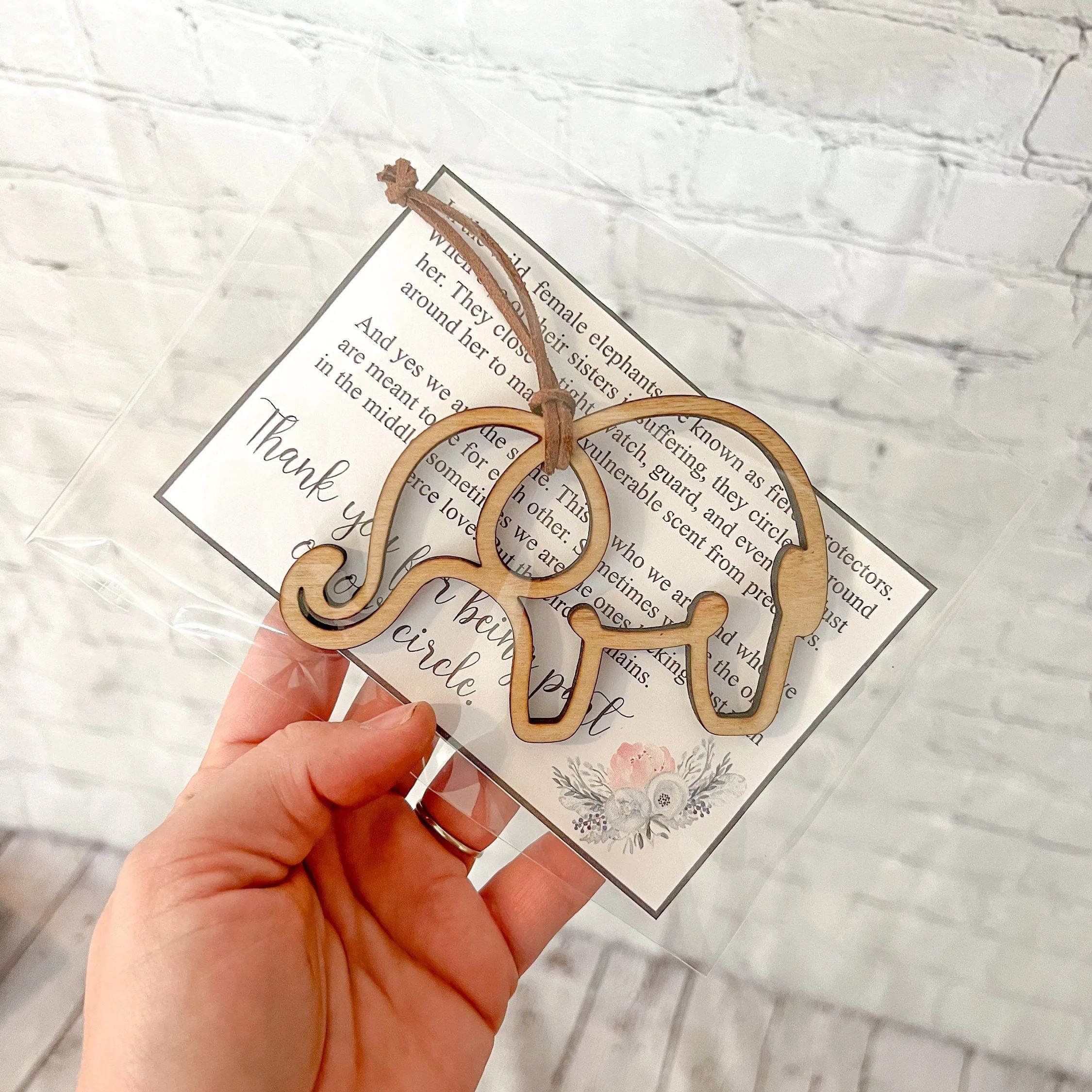 Sisterhoood Elephant Tribe Ornament / Besties and Friendship Ornament 