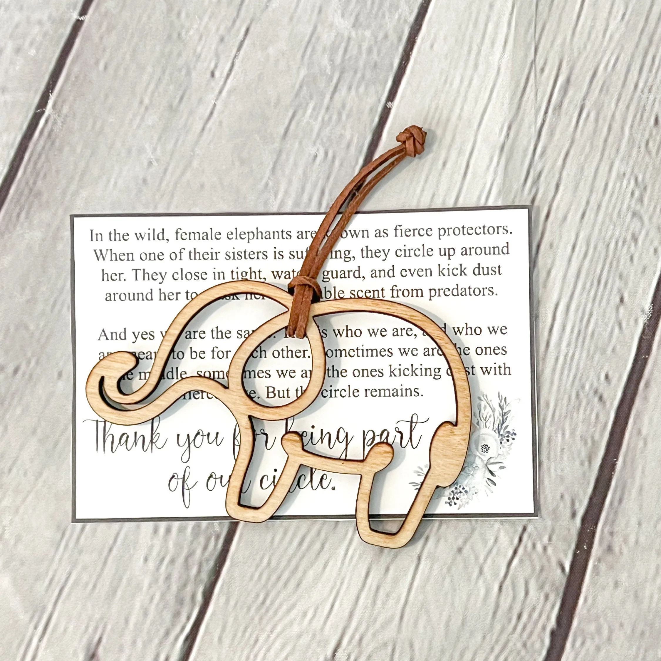 Sisterhoood Elephant Tribe Ornament / Besties and Friendship Ornament 