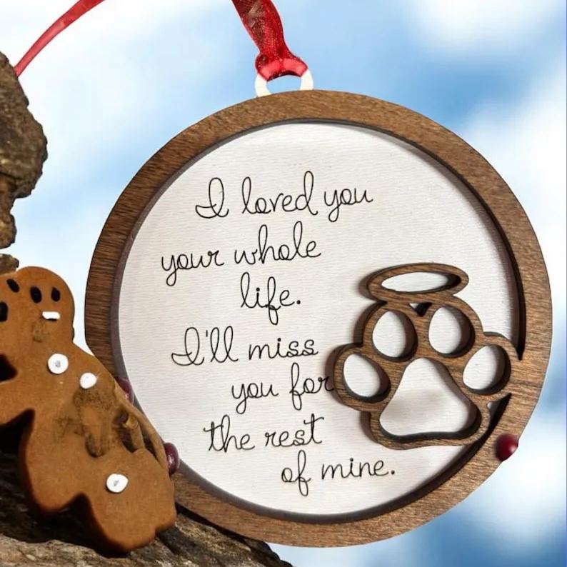 Ornament I love you!  Memorial Pet