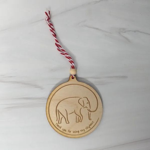 Love and Loyalty Sisterhood Elephant Ornament * Friendship Gifts