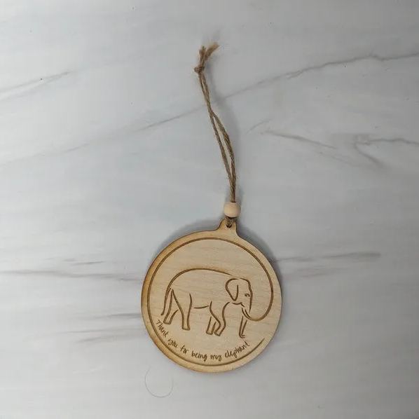 Love and Loyalty Sisterhood Elephant Ornament * Friendship Gifts