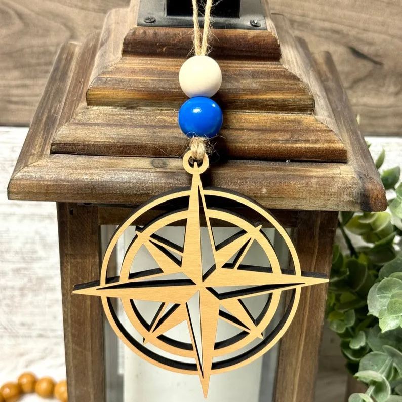 Graduation gift true north compass ornament|| Class of 2025 graduation keepsake