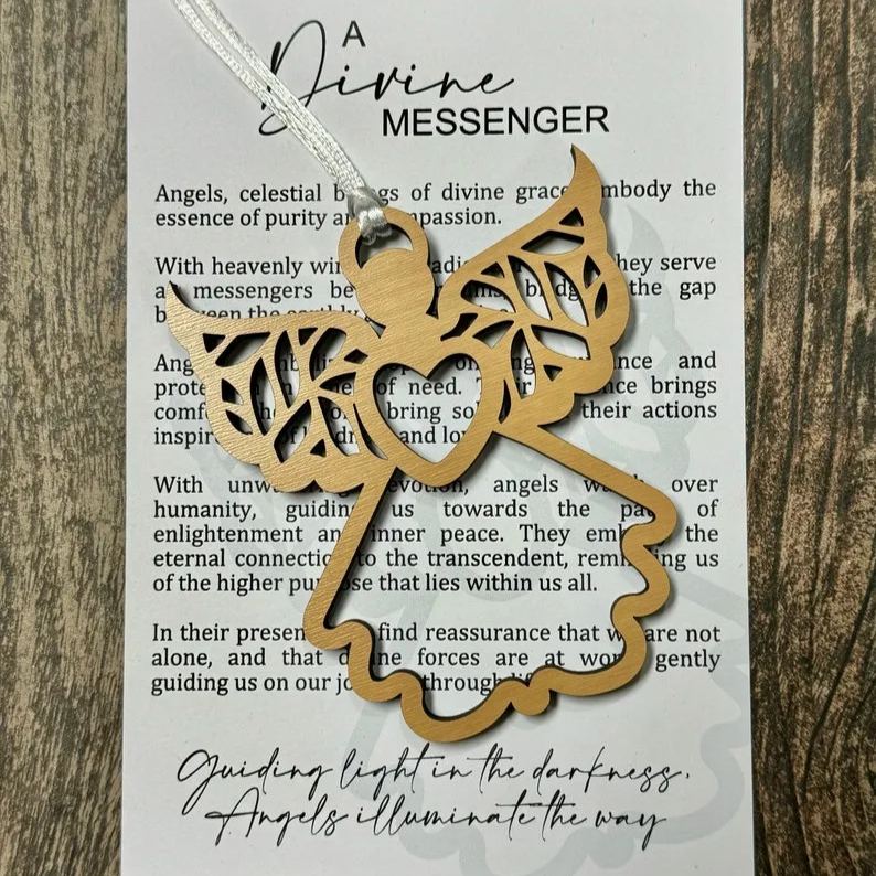 Angel Ornament sign from heaven story card