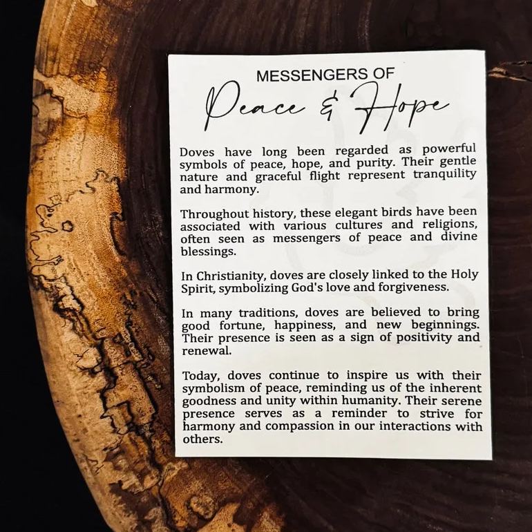 Peace & Hope Story Card Ornament