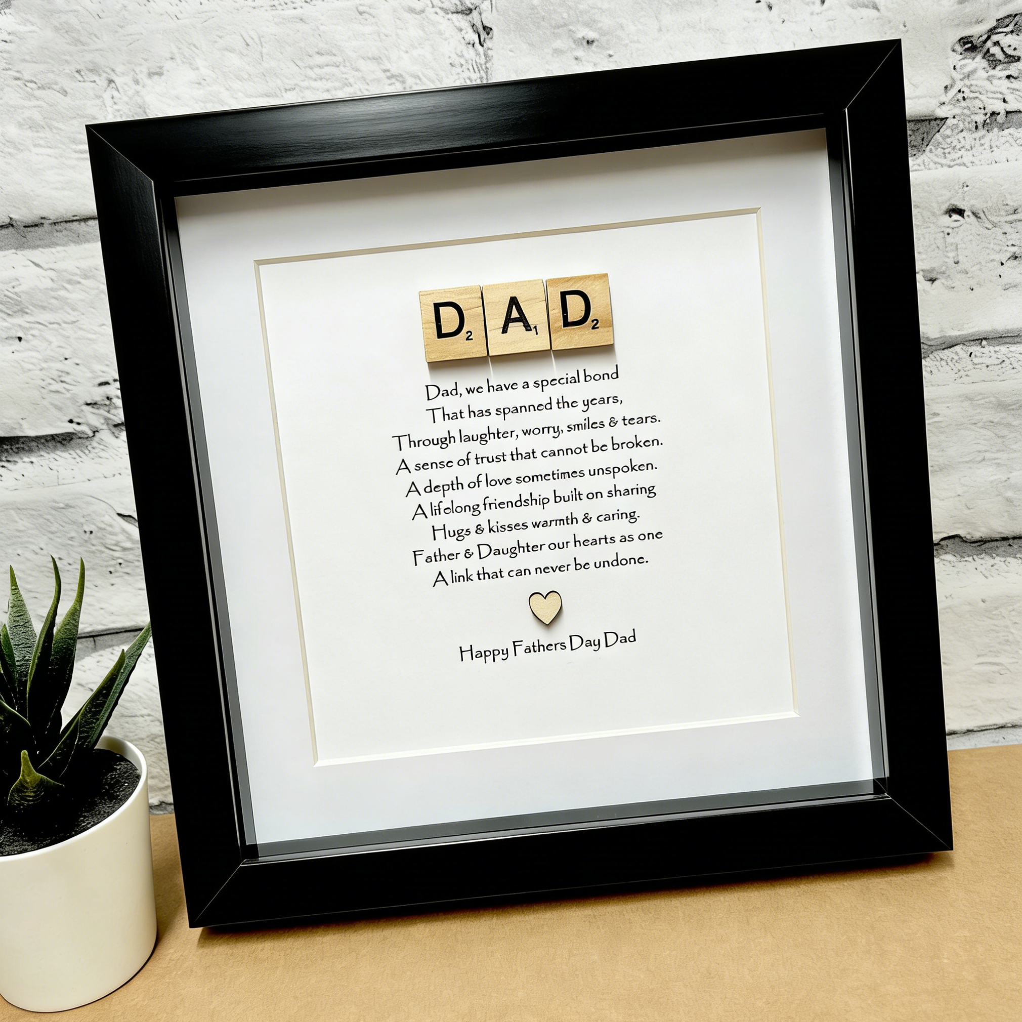 Fathers Day Gift - Our Bond Dad frame
