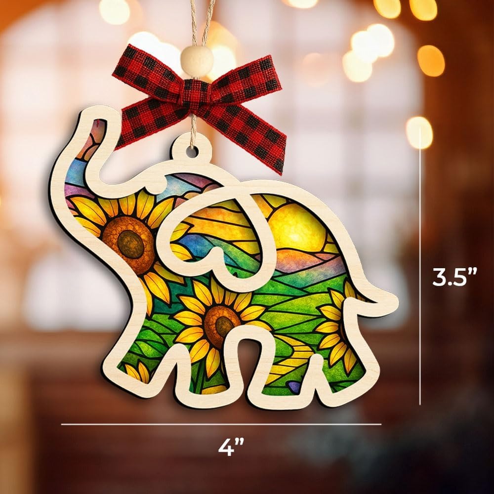 Elephant Ornament with Story Card - Best Friend Birthday Gifts for Women
