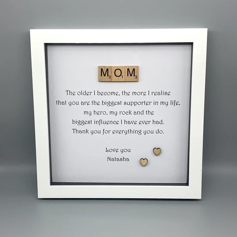 💖Personalized Mom Poem Framed Picture – 🎁Mother's Day Gift