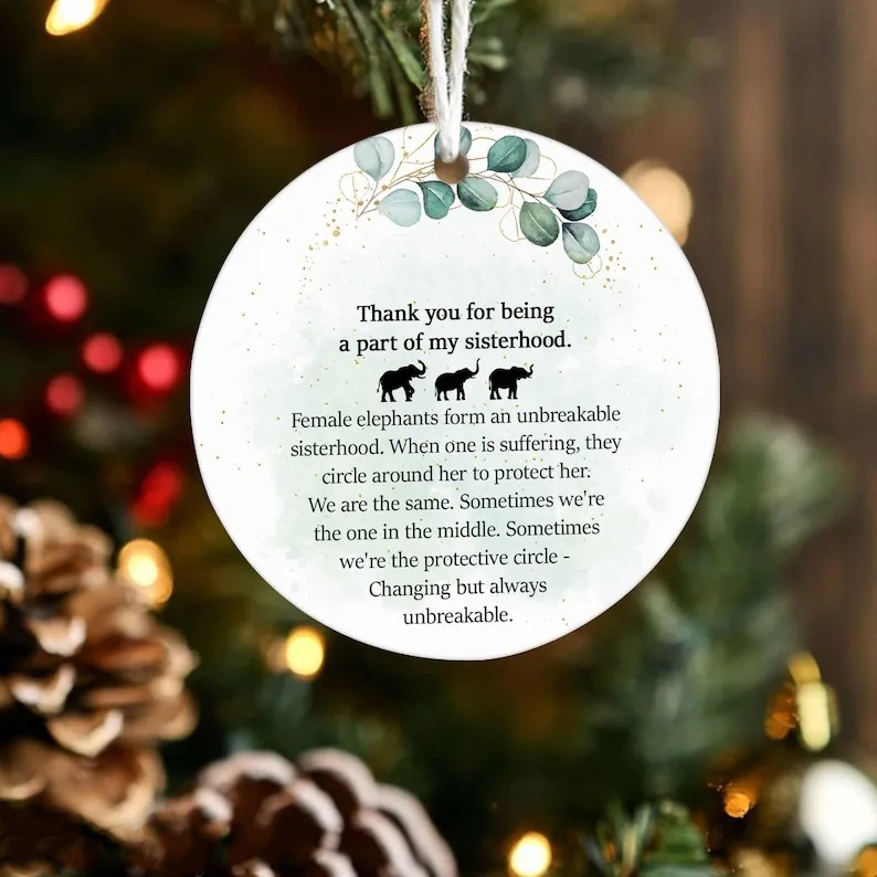🔥HOT SALE 49% OFF - 🐘Sisterhood Elephant Ornament Gift