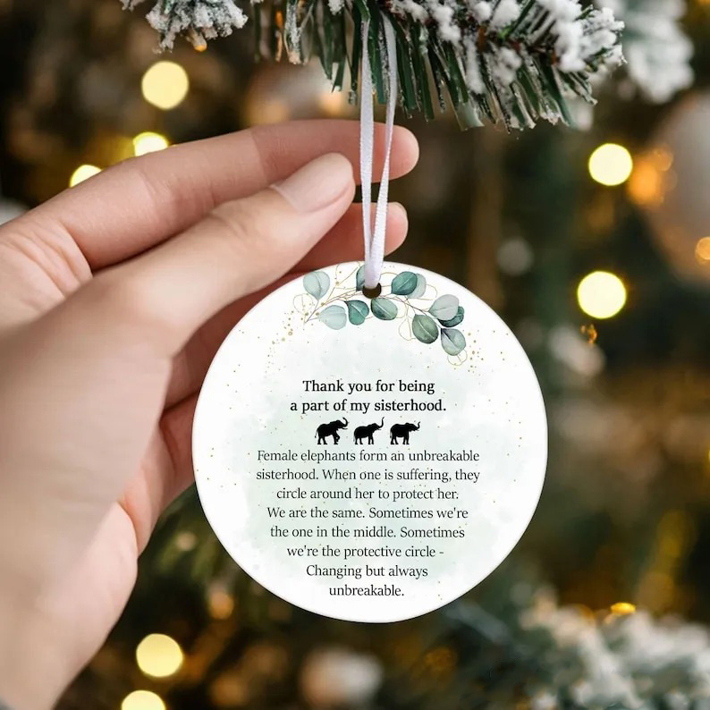 🔥HOT SALE 49% OFF - 🐘Sisterhood Elephant Ornament Gift