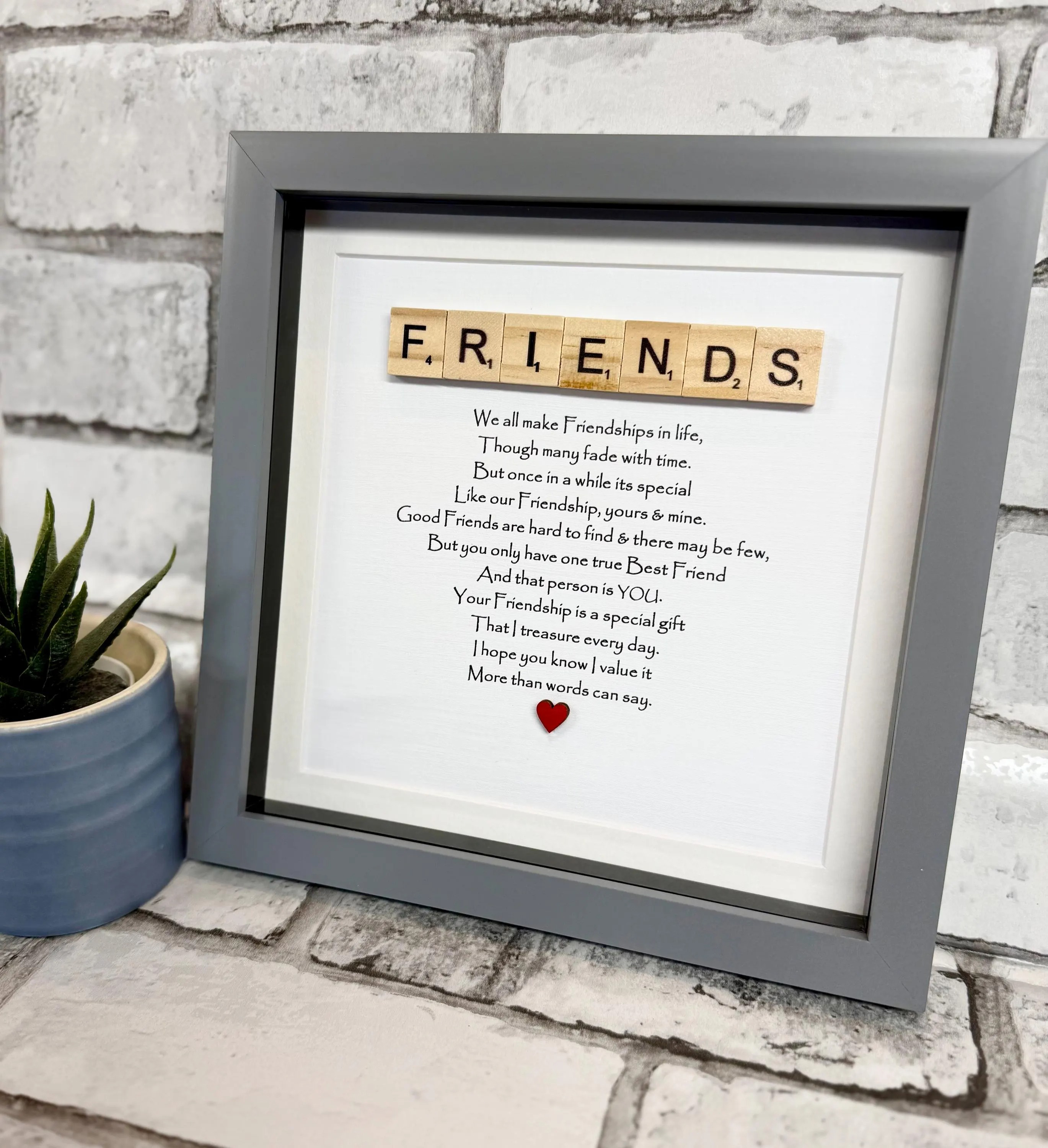Friendship Poem Photo Frame - Best Friend Gift