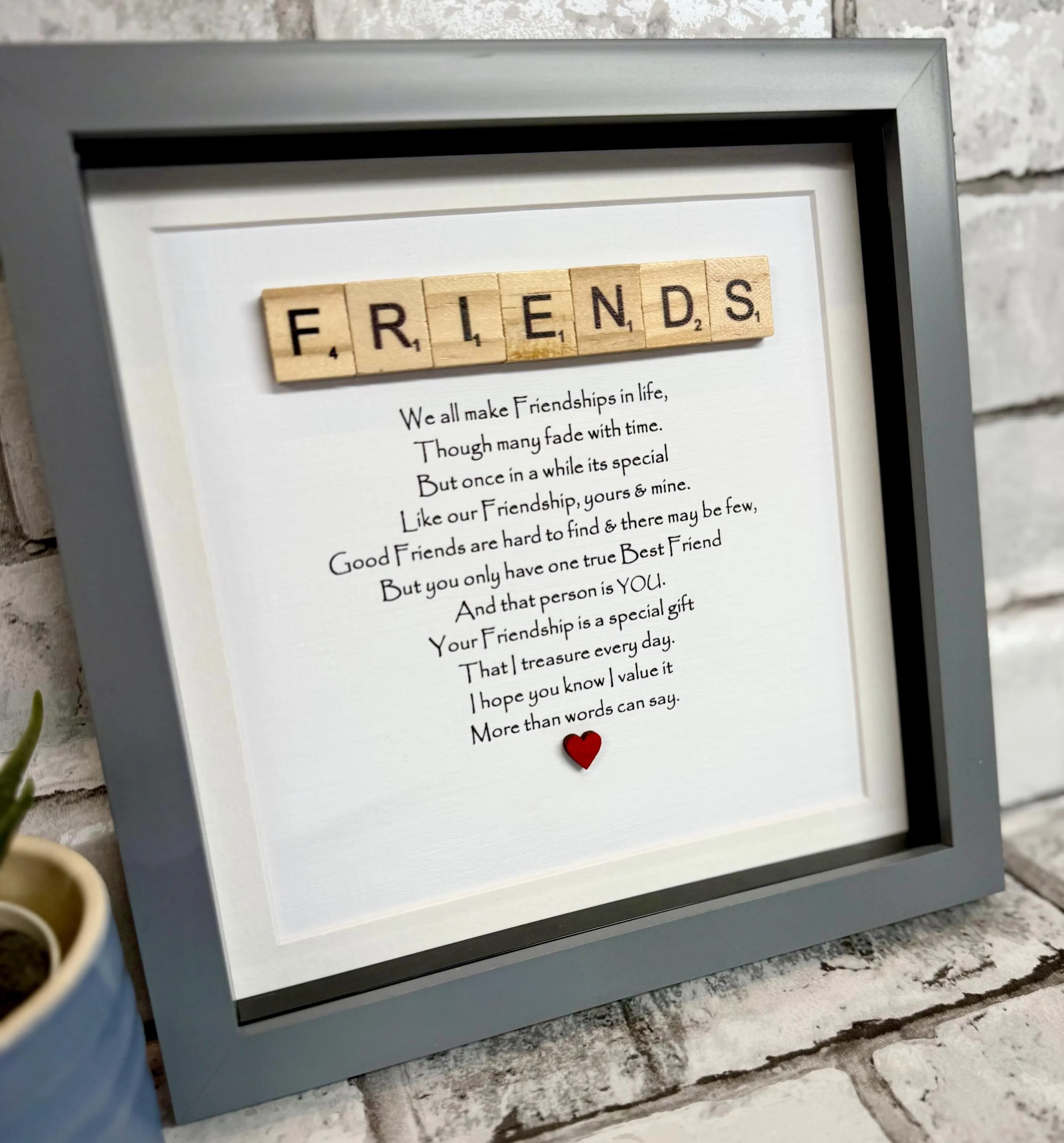 Friendship Poem Photo Frame - Best Friend Gift