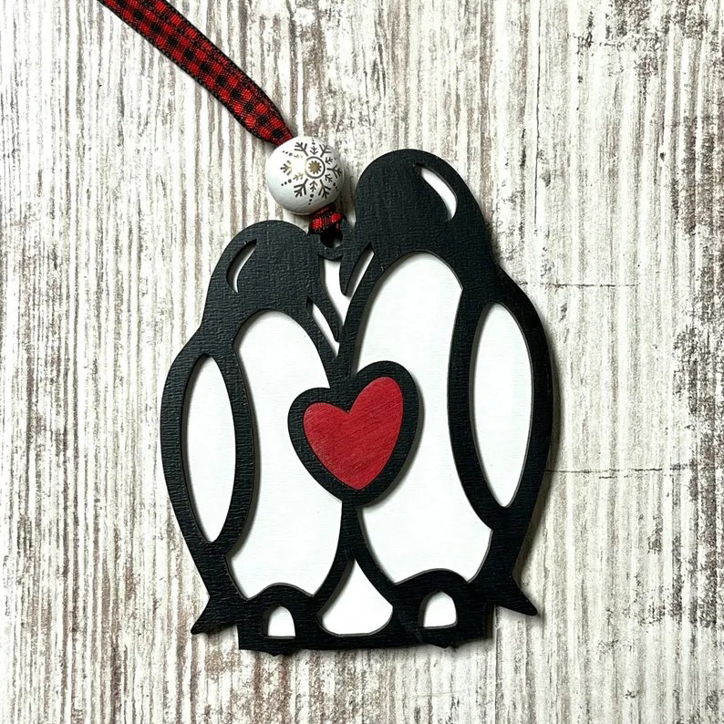 Penguin Ornament Spouse Anniversary Gift