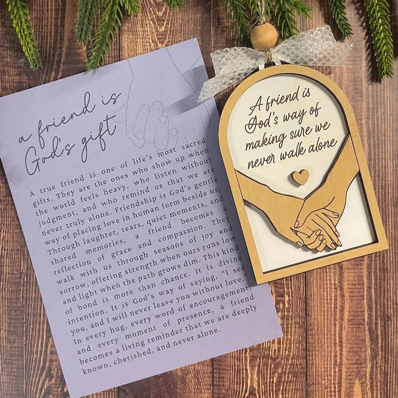Friendship Ornament w/Story Card
