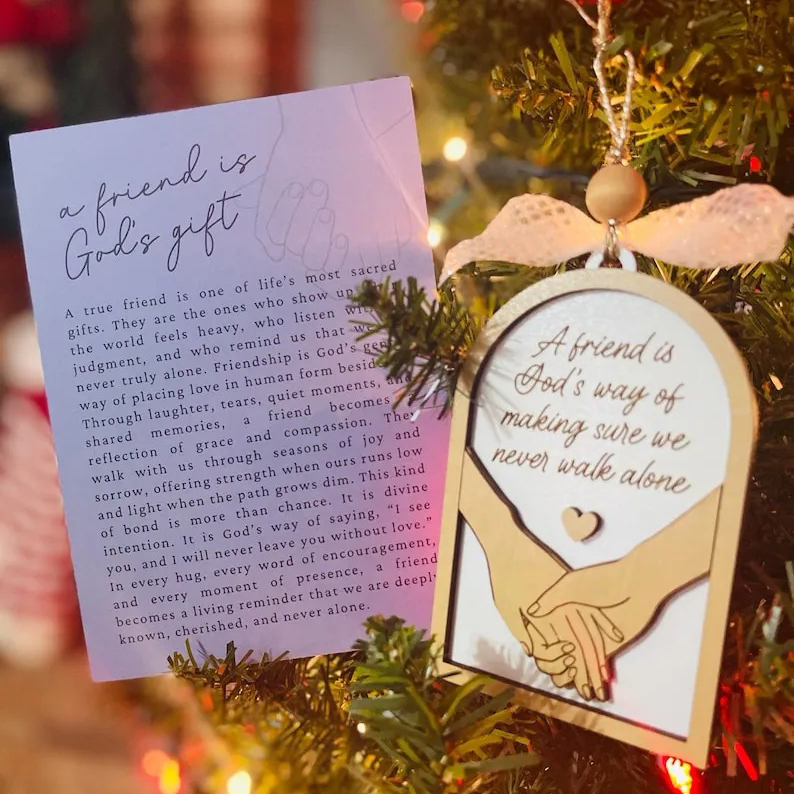 Friendship Ornament w/Story Card