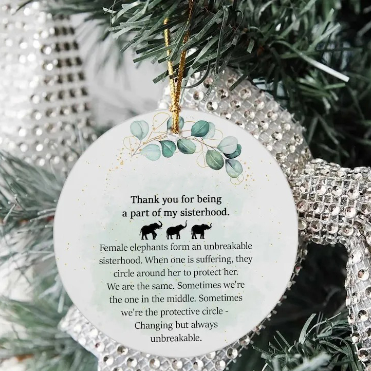 🔥HOT SALE 49% OFF - 🐘Sisterhood Elephant Ornament Gift