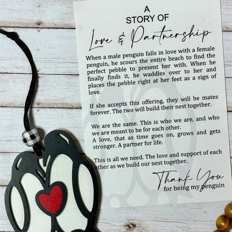 Penguin Ornament Spouse Anniversary Gift
