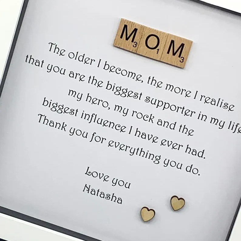 💖Personalized Mom Poem Framed Picture – 🎁Mother's Day Gift