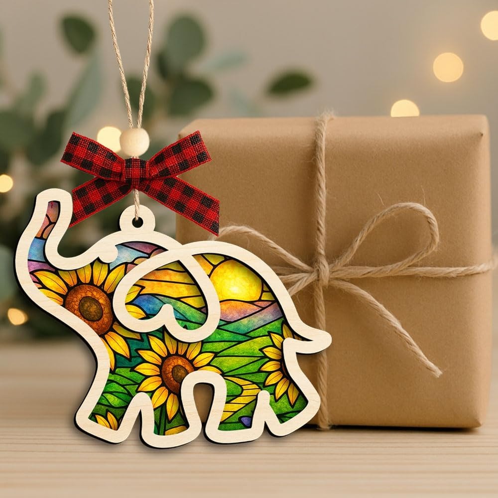 Elephant Ornament with Story Card - Best Friend Birthday Gifts for Women