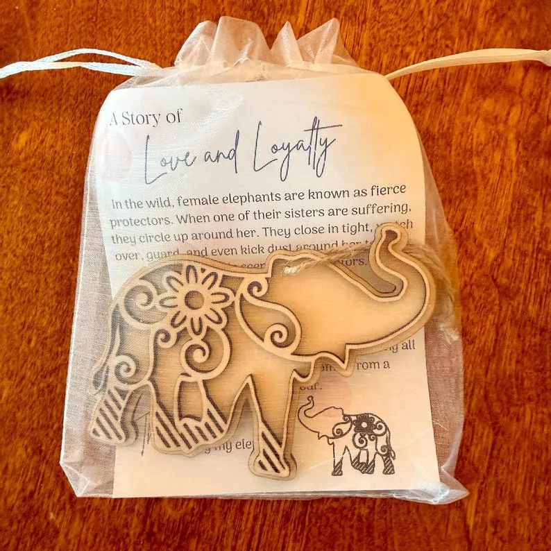 Elephant Friendship Ornament - Sisterhood Ornament