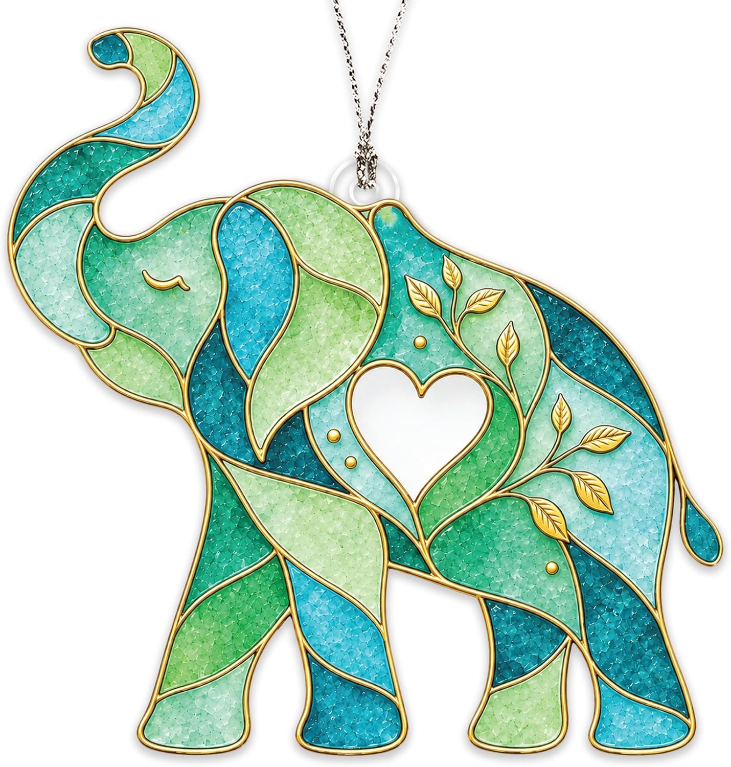 Heart Sisterhood Elephant Ornament-Friendship Gift