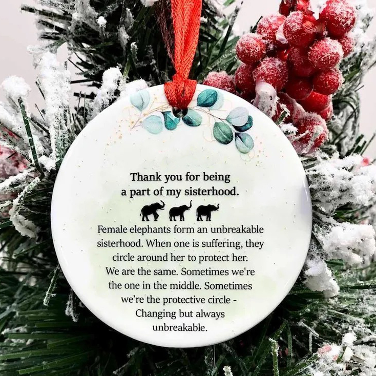 🔥HOT SALE 49% OFF - 🐘Sisterhood Elephant Ornament Gift