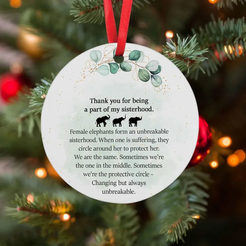 🔥HOT SALE 49% OFF - 🐘Sisterhood Elephant Ornament Gift