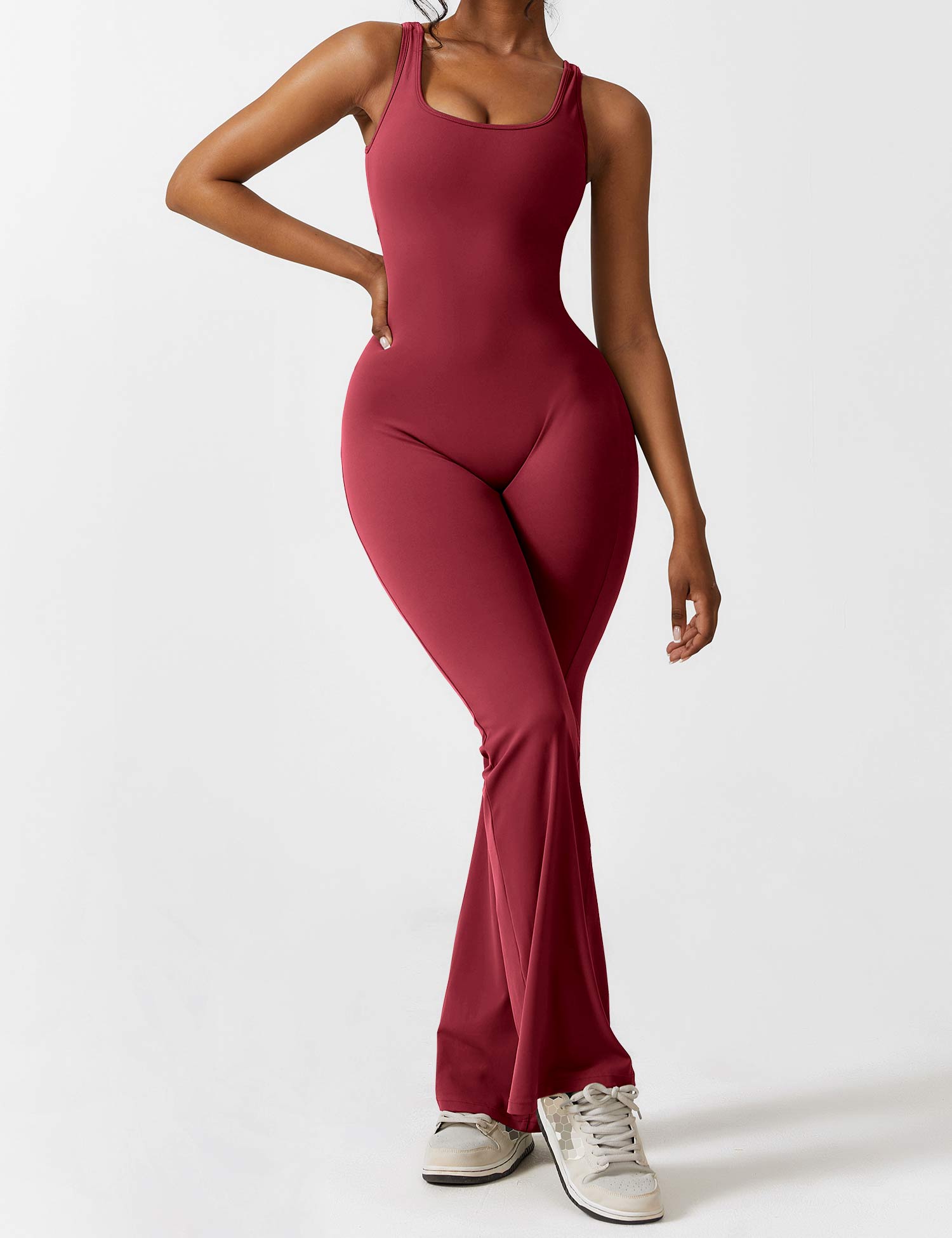 🎁Hot Sale 49% OFF ✨ V-Back Flared Jumpsuit