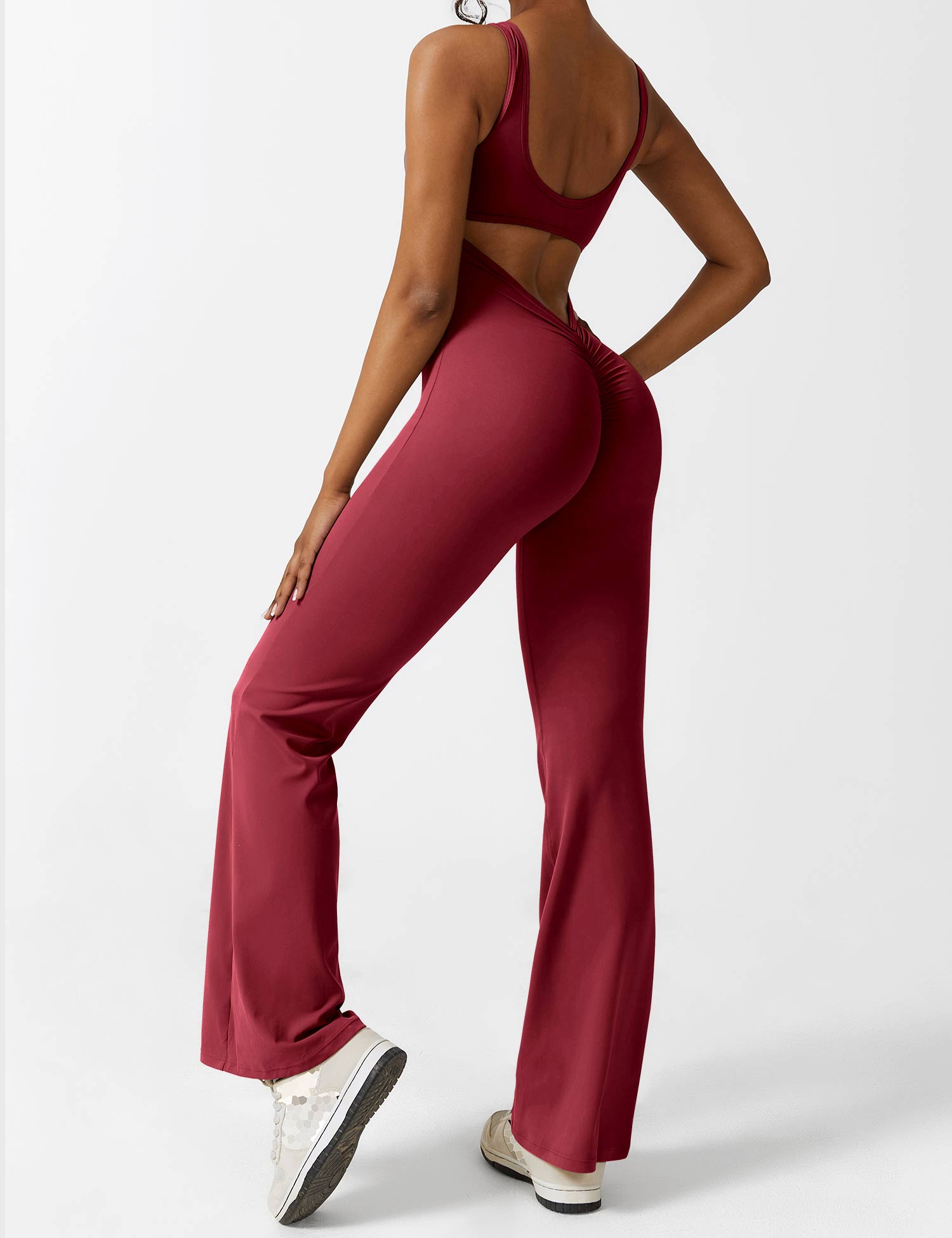 🎁Hot Sale 49% OFF ✨ V-Back Flared Jumpsuit