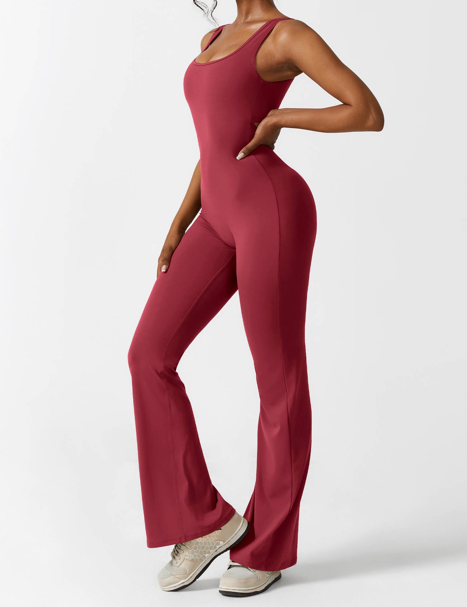 🎁Hot Sale 49% OFF ✨ V-Back Flared Jumpsuit