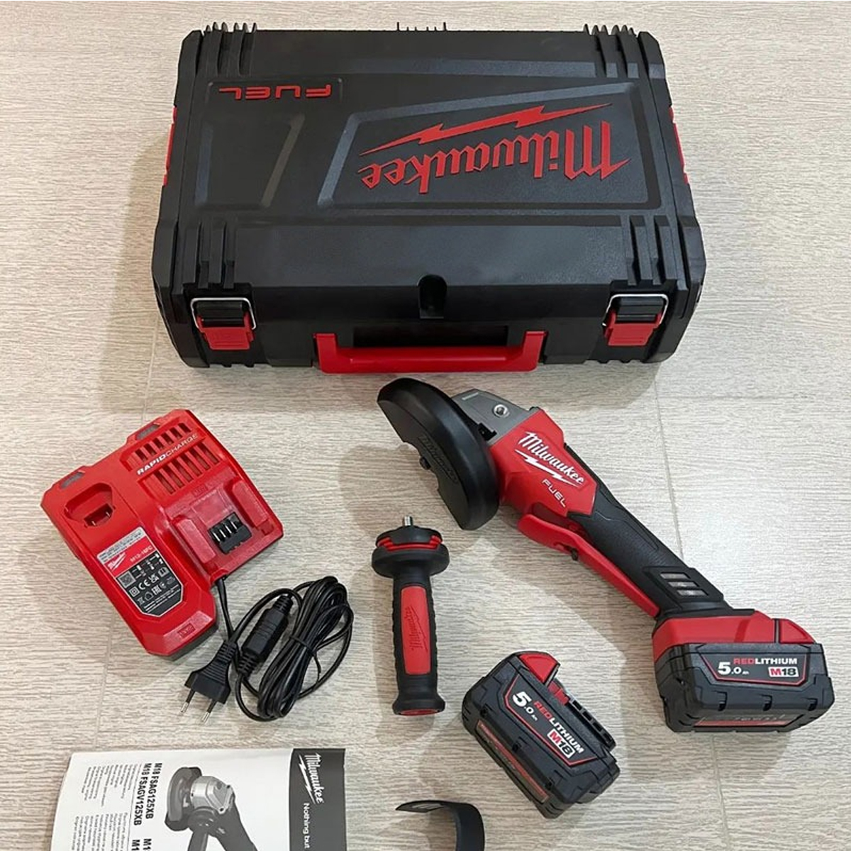 [Autentické] Lithium-elektrická úhlová bruska Milwaukee 5 let záruka